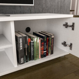 Lassic Vida Designs Cosmo White 2 Door Tv Unit 160Cm Sideboard Cabinet - thumbnail 6