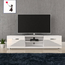 Lassic Vida Designs Cosmo White 2 Door Tv Unit 160Cm Sideboard Cabinet - thumbnail 3