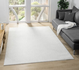 Avior Washable Plain Living Room Area Rug - Loop Pile Pebble Design Cream 60Cm X 220Cm - thumbnail 6