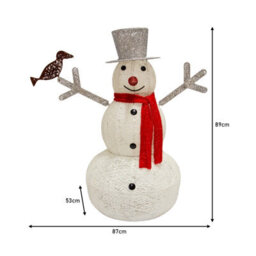 MonsterShop Monster Shop Light-Up Christmas Snowman - thumbnail 3