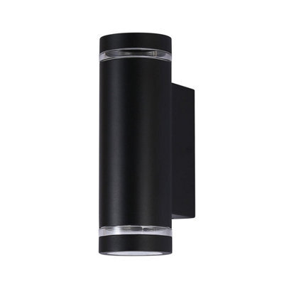 Luminosa Lighting Luminosa Fondo Outdoor Up Down Wall Lamp Black 4000K Neutral White 2Xled Ip54 - image 1