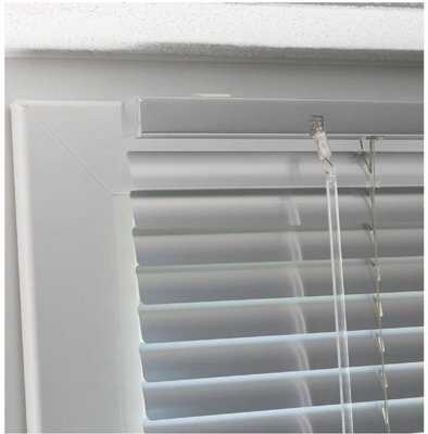 OPTIMAL PRODUCTS Aluminium Silver Venetian Window Blinds 165Cm X 213Cm