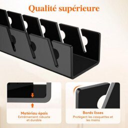 2 Pack Cap Holders, Cap Stands, No Installation Required, Cap Organizer, Wall-Mounted Hat Rack - thumbnail 4