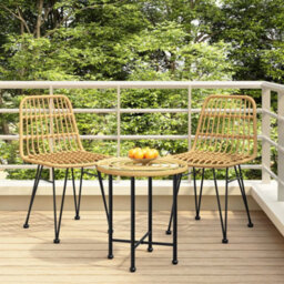 Berkfield Garden Chairs 2 Pcs 48X62X84 Cm Pe Rattan - thumbnail 1