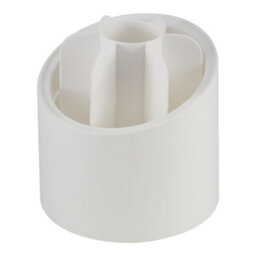 Living And Home White Plastic Rotating Makeup Brush Cylinder Case With Removable Compartments - thumbnail 4