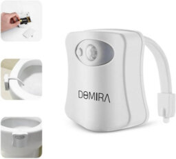 Toilet Light Motion Sensor Led Rgb 16 Colors Bathroom Night Light Magnetic Wall Light Indoor Motion Light Battery-Powered Light - thumbnail 8