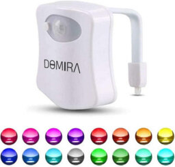 Toilet Light Motion Sensor Led Rgb 16 Colors Bathroom Night Light Magnetic Wall Light Indoor Motion Light Battery-Powered Light - thumbnail 1