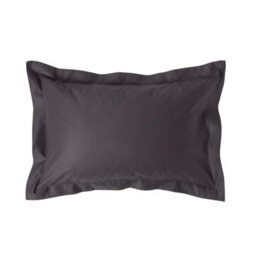 Homescapes Dark Charcoal Grey Egyptian Cotton Oxford Pillowcase 1000 Tc