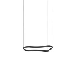 Ideal Lux Luminosa Waves 94Cm Integrated Led Pendant Ceiling Light Black 3000K