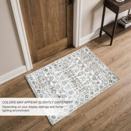 Homeart Traditional Area Rug , Super Soft & Sustainable Woven Neutral Carpet Durable Indoor Rug Mix Beige 60X110 - thumbnail 3