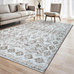 Homeart Traditional Area Rug , Super Soft & Sustainable Woven Neutral Carpet Durable Indoor Rug Mix Beige 60X110 - thumbnail 1