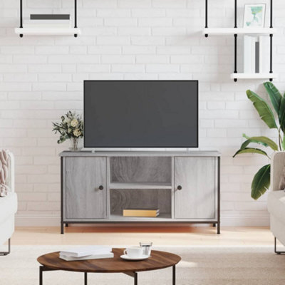 Walplus Tv Cabinet Grey Sonoma 100X40X50 Cm Engineered Wood - image 1