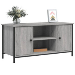 Walplus Tv Cabinet Grey Sonoma 100X40X50 Cm Engineered Wood - thumbnail 3