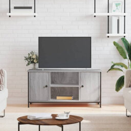 Walplus Tv Cabinet Grey Sonoma 100X40X50 Cm Engineered Wood
