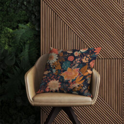 Warren Reed Designer Boho Chic Flower Outdoor Cushion 45Cm X 45Cm - thumbnail 2