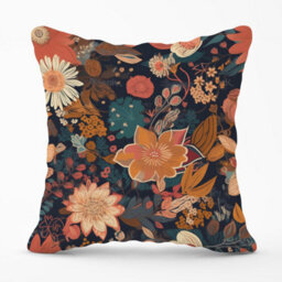 Warren Reed Designer Boho Chic Flower Outdoor Cushion 45Cm X 45Cm - thumbnail 1