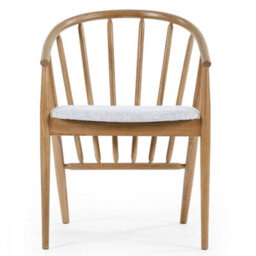 Oakham Langham Premium Oak Curved Back Dining Chair - thumbnail 2