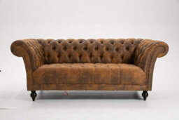 D Pro T Homeware Handmade Chesterfield Pu-Leather Sofa 3-Seater & 2-Seater & 1.5-Seater - thumbnail 3