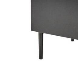 Beliani Black Ribbed Front 4-Drawer Chest Of Drawers - thumbnail 6