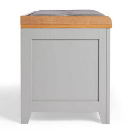 Taylor & Brown Grey Storage Bench With Cushion, 4-Shelf Shoe Storage Bench With Seat, Padded Entryway Shoe Changing Stool - thumbnail 6