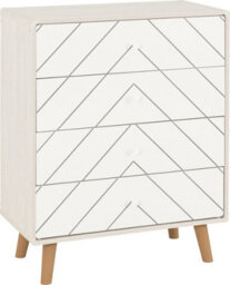 Seconique Dixie 4 Drawer Chest - Dusty Grey/white - thumbnail 2