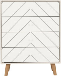 Seconique Dixie 4 Drawer Chest - Dusty Grey/white - thumbnail 5