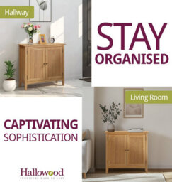 Hallowood Furniture Aston Large Shoe Cupboard - thumbnail 6