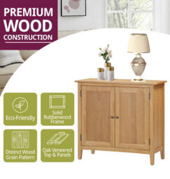 Hallowood Furniture Aston Large Shoe Cupboard - thumbnail 4
