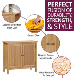 Hallowood Furniture Aston Large Shoe Cupboard - thumbnail 2