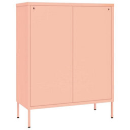 Vidaxl Drawer Cabinet Pink 80X35X101.5 Cm Steel - thumbnail 5