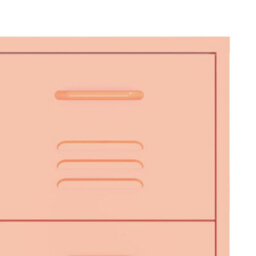 Vidaxl Drawer Cabinet Pink 80X35X101.5 Cm Steel - thumbnail 7