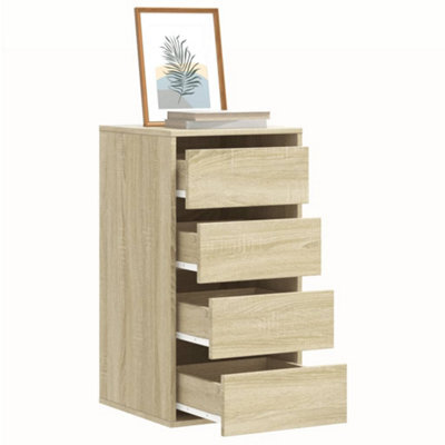 Walplus Corner Chest Of Drawers Sonoma Oak 40X41X76 Cm Engineered Wood - image 1