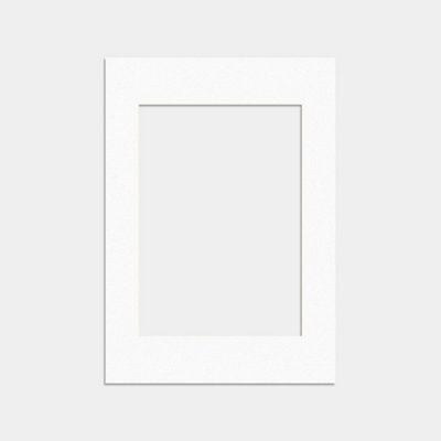 Ak Frames A5 White Picture Mounts To Fit A6 Aperture Size - Mount Board Only (No Frame Included) - image 1