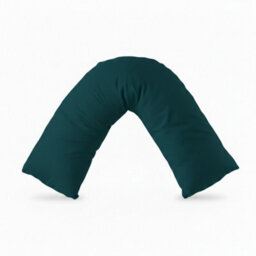 V Shape Pillowcase For Support Maternity Pillows Polycotton Easy Care Teal - thumbnail 2