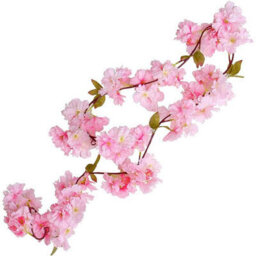 180Cm Cherry Blossom Garland, Artificial Cherry Blossoms, Hanging Silk Rattan Vine Garland For Wedding Party - thumbnail 7