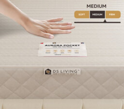 DS Living Sanctuary Medium Hybrid Pocket Gel Aurora Mattress - thumbnail 5