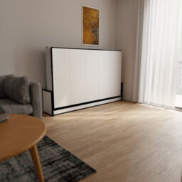 Wallbedking Murphy Bed Horizontal 120Cm X 200Cm Studio Wall Bed, Fold-Down Guest Bed For Small Rooms, Apartments And Studios - thumbnail 4