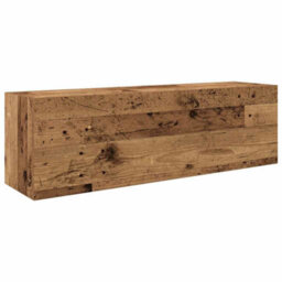 Walplus Bathroom Wall Cabinet Old Wood 100X25X30 Cm Engineered Wood - thumbnail 2