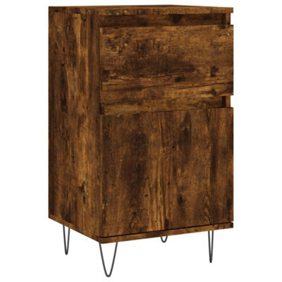 Berkfield Durable Sideboard Smoked Oak 40X35X70 Cm Engineered Wood - image 1