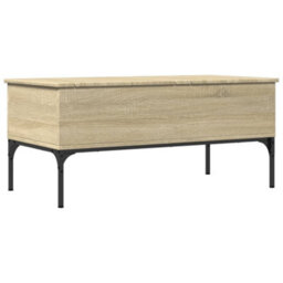 Berkfield Coffee Table Sonoma Oak 100X50X45 Cm Engineered Wood And Metal - thumbnail 7