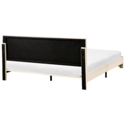 Beliani Bed With Storage Drawers Velvet Lonzac 180 X 200 Cm (Eu Super King) Beige - thumbnail 8