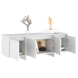Berkfield Durable Tv Cabinet White 120X30X40.5 Cm Engineered Wood - thumbnail 5