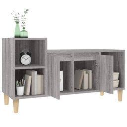 Berkfield Tv Cabinet Grey Sonoma 100X35X55 Cm Engineered Wood - thumbnail 4