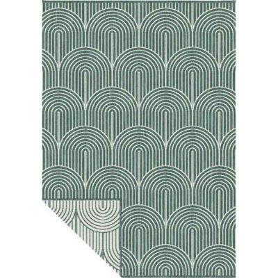 The Rugs Flatweave Indoor Outdoor Reversible Rug Pangli Durable Polypropylene In Green - image 1