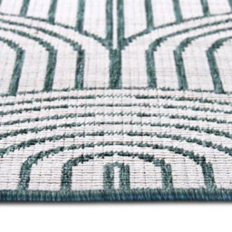 The Rugs Flatweave Indoor Outdoor Reversible Rug Pangli Durable Polypropylene In Green - thumbnail 5