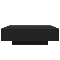 Berkfield Coffee Table With Led Lights Black 100X100X31 Cm - thumbnail 6