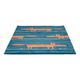 Mr Fox 25318 Denim Animal Wool Rug By Scion-120Cm X 180Cm - thumbnail 3