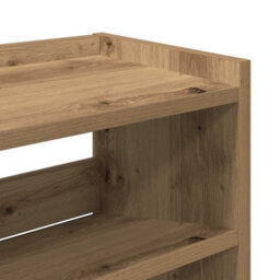 Berkfield Elegant Shoe Rack Artisan Oak 80X25X61.5 Cm Engineered Wood - thumbnail 7