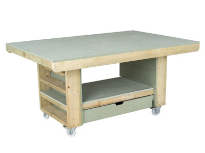 Arbor Garden Solutions Art/craft Table, Project Workbench With Storage V.2. (L-180 X D-122 X H-90Cm) - image 1