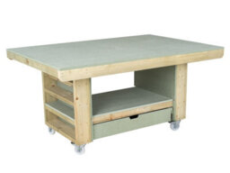 Arbor Garden Solutions Art/craft Table, Project Workbench With Storage V.2. (L-180 X D-122 X H-90Cm) - thumbnail 1